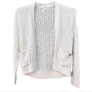 ABERCROMBIE KIDS - white cable knit cardigan, size 11/12